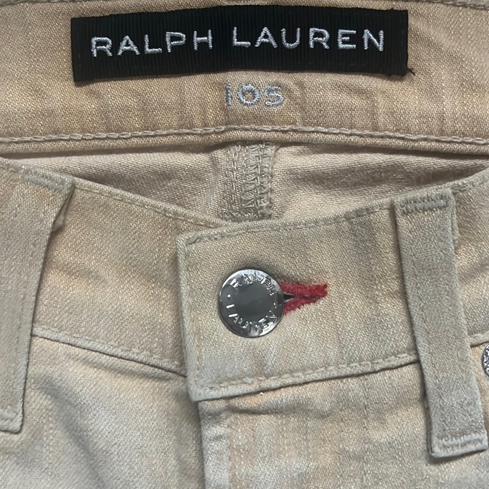 RALPH LAUREN  BLACK LABEL 105 CIGARETTE JEAN Beige SIZE 27 NEW  New With No Tag